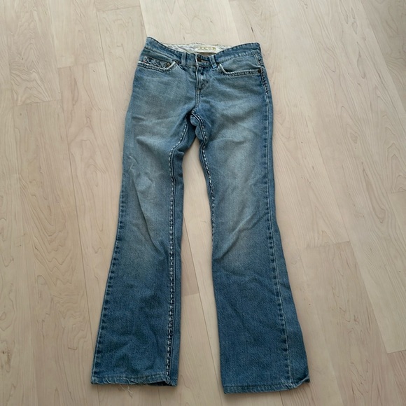 Vintage Joe’s Jeans with pastel rainbow low rise size 26 Women’s - Picture 2 of 9